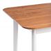 Стол Соната Люкс/ Sonata Lux table, 75х75х75 см массив сосны, антик/белый