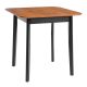 Стол Соната Люкс/ Sonata Lux table, 75х75х75 см массив сосны, антик/чёрный
