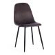 Стул BREEZE (mod. 4724) Dark grey (темно-серый) HLR24 / черный