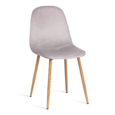 Стул BREEZE (mod. 4724) Light grey (светло-серый) HLR14 / натуральный