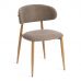Стул обеденный Белси/Belsay велюр/металл, светло-коричневый/натуральный