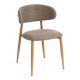 Стул обеденный Белси/Belsay велюр/металл, светло-коричневый/натуральный