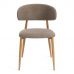 Стул обеденный Белси/Belsay велюр/металл, светло-коричневый/натуральный