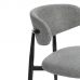 Стул обеденный Белси/Belsay велюр/металл, светло-серый/черный