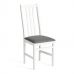 Комплект из 2 стульев SWEDEN белый, ткань тёмно-серый