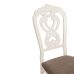 Стул Андромеда/ Andromeda дерево гевея, Ivory white, ткань коричневая S168-7