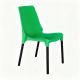 Стул GENIUS (mod 75) металл/пластик, зеленый/черные ножки