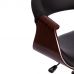 Кресло BEND орех, кож/зам черный