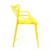 Стул Cat Chair (mod. 028) пластик, желтый (Yellow Y-01)