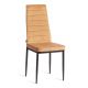 Стул Easy (mod. JSC02-1) флок, brown (коричневый) HLR12 / черный