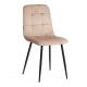 Стул CHILLY (mod. JSC-220) Велюр/металл, Beige (бежевый) HLR8 / черный