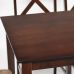 Обеденный комплект эконом Хадсон (стол + 4 стула)/ Hudson cappuccino (темный орех), ткань кор.-зол. (1505-9)